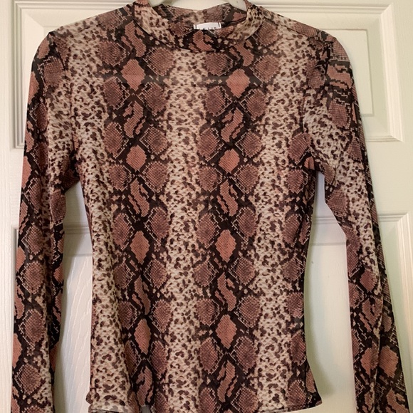 Snakeskin Mesh Bodysuit - Picture 5 of 7